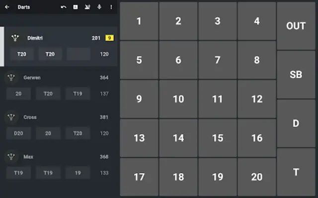 DARTS Scorer android App screenshot 2
