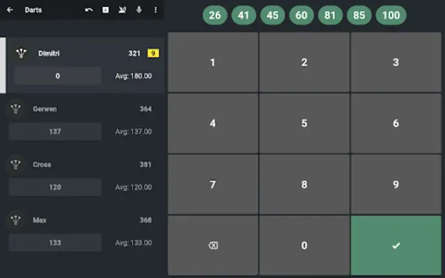 DARTS Scorer android App screenshot 3